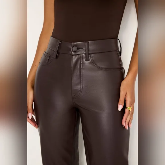 Good American Good Icon Better Than Leather Pants - Picture 16 of 16